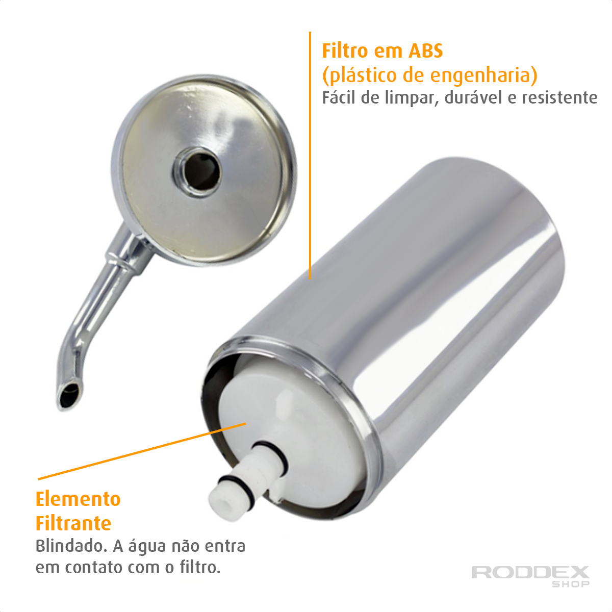 Filtro Copo De ABS Com Refil Universal Blindado Pró Saúde - Roddex Shop